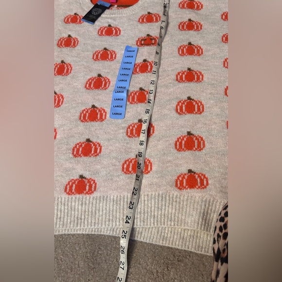 Vince Camuto Women’s HALLOWEEN FALL PUMPKIN SOFT STRETCHY SWEATER XXL 2X - Picture 9 of 9